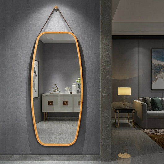 39� Modern Rectangle Wall Hanging Framed Mirror