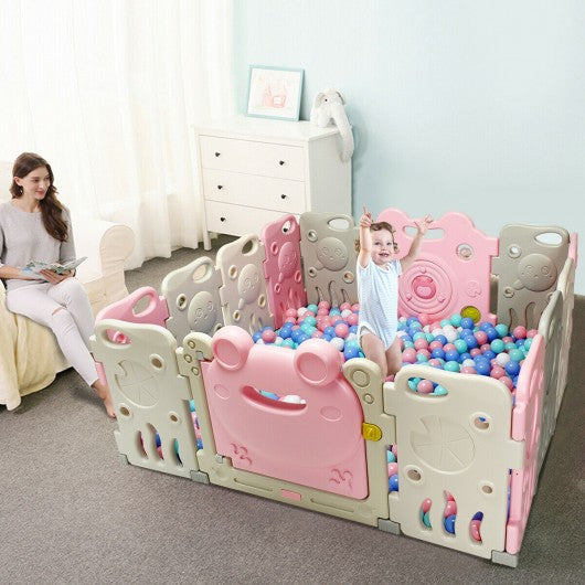 Baby Playpen Activity Center Safety Play Yard Cute Frog