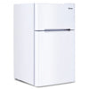 3.2 cu ft. Compact Stainless Steel Refrigerator-White