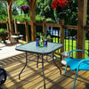 Outdoor Patio Square Glass Dining Table