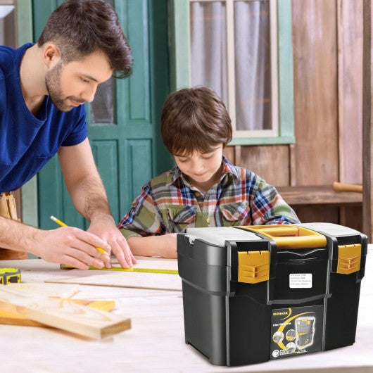 Rolling Toolbox Stackable Cabinet Storage Chest Organizer with Handle