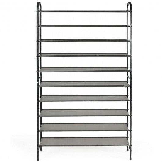 10-Tier Shoe Rack Space-saving Shoe Organizer Shoe Tower
