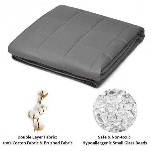 12 lbs Weighted Blankets 100% Cotton with Glass Beads