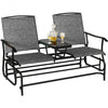 2-Person Outdoor Patio Double Rocking Loveseat