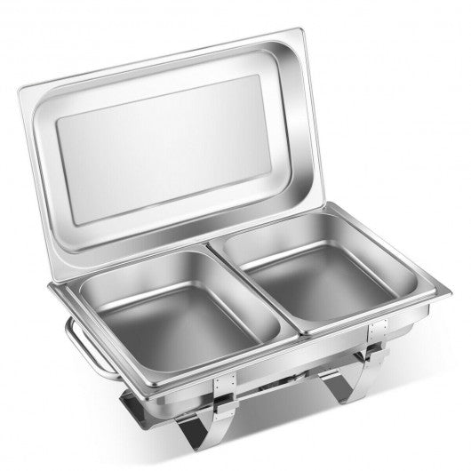 2 Packs Stainless Steel Full Size Chafing Dish