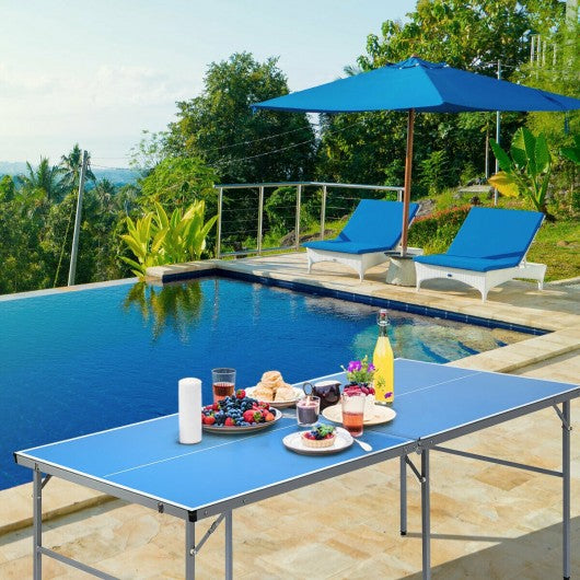 6'x3' Portable Tennis Ping Pong Folding Table