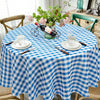 2 Pcs Stain Resistant and Wrinkle Resistant Table Cloth-Blue