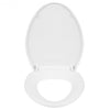 Elongated Slow-Close Toilet Seat with Non-Slip Seat