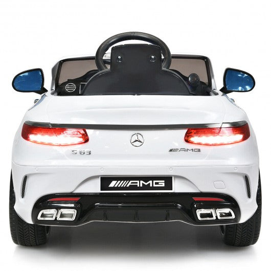 12 V Mercedes Benz S63 Licensed Kids Ride On Car