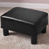 Small PU Leather Rectangular Seat Ottoman Footstool