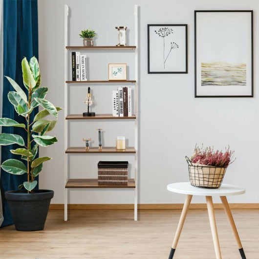 5-Tier Metal Frame Ladder Shelf