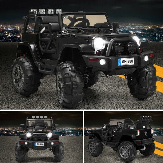 12V Kids Remote Control Riding Truck Car with LED Lights