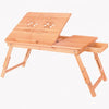Portable Bamboo Laptop Desk Table with Drawer