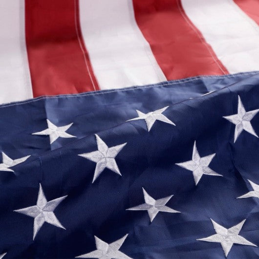 3' x 5' US American Embroidered Flag
