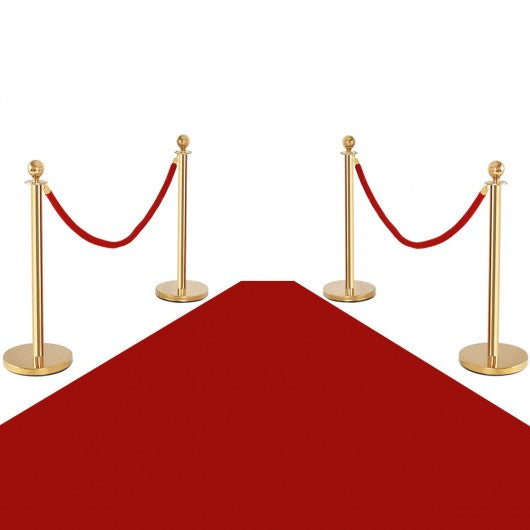 4 pcs Stanchion Posts Queue Pole