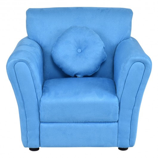 Living Room Armrest Chair Couch Kids Sofa w/ Pillow
