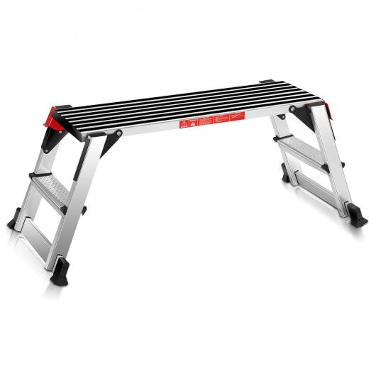 330 lbs Aluminum Folding Non-slip Drywall Step Stool Ladder