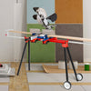 Folding Miter Saw Stand with Heavy Duty Saw Frame-Red