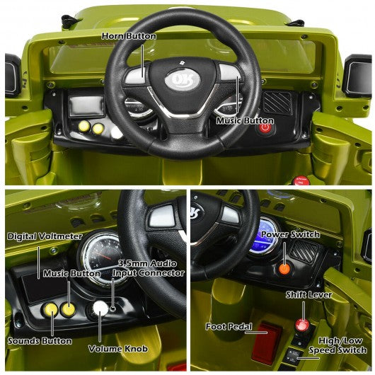 12 V Kids Ride on Truck with MP3 + LED Lights