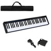 61-Key Portable Digital Stage Piano with Carrying Bag-Black