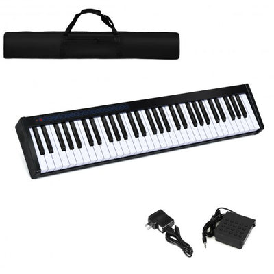 61 Key Portable Digital Stage Piano with Carrying Bag