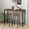 3 Piece Pub Table and Stools Kitchen Dining Set