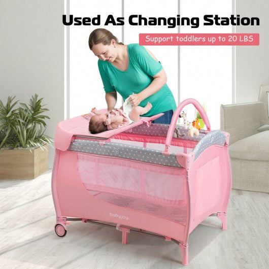 Foldable Baby Playard with Changing Station