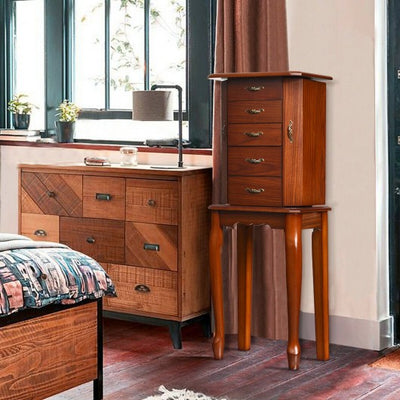 Jewelry Cabinet Armoire Storage Chest Stand Organizer