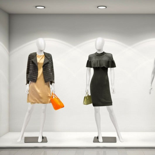 5.8 FT Female Mannequin Egghead Manikin with Metal Stand