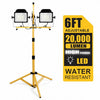 200 W 20 000 lm LED Dual-Head Work Light with Stand