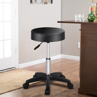 1 pc Adjustable Hydraulic Rolling Swivel Massage Spa Bar Stool