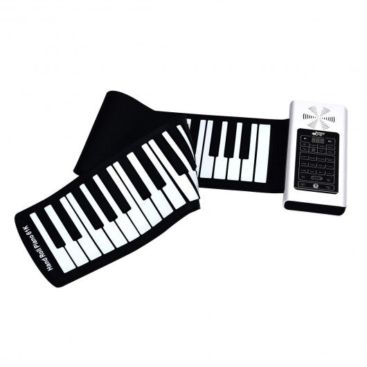 61 Key Electronic Roll up Silicone Rechargeable Piano Keyboard