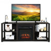 2-Tier TV Stand Storage Cabinet Console Adjustable Shelves