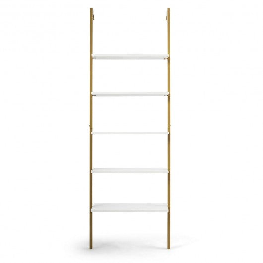 5-Tier Metal Frame Ladder Shelf