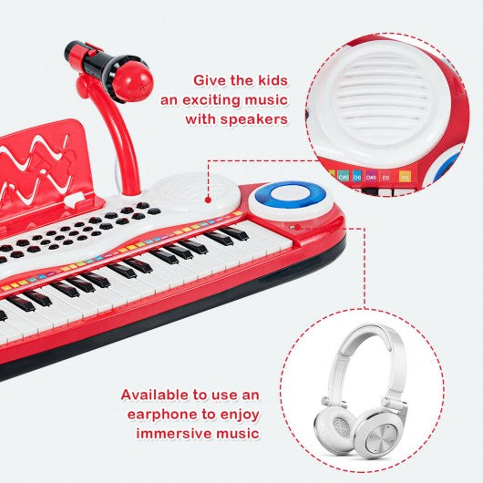 37 Key Kids Electronic Piano Keyboard Playset