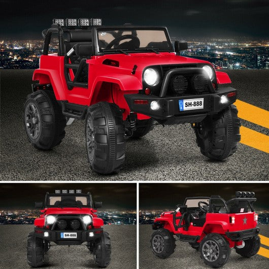 12V Kids Remote Control Riding Truck Car with LED Lights