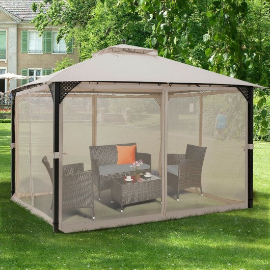 12' x 10'Outdoor Double Top Patio Gazebo
