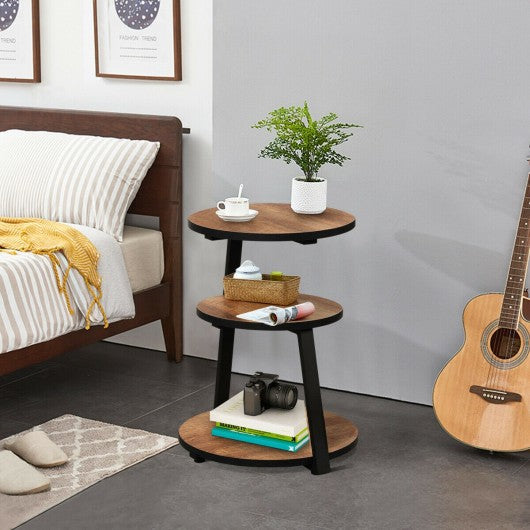 Round 3-Tier Sofa Side Table
