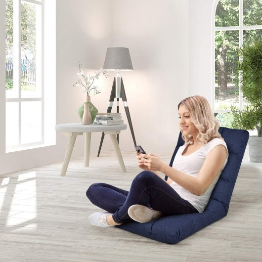 14 Position Adjustable Cushioned Floor Lazy Sofa Chair