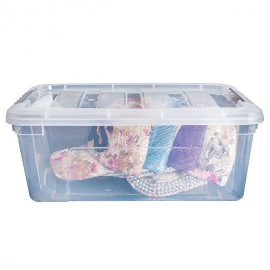 Sturdy Plastic Latch Stack Storage Tubs Box