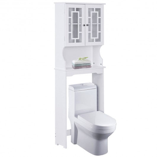 Bathroom Spacesaver Over the Toilet Door Storage Cabinet
