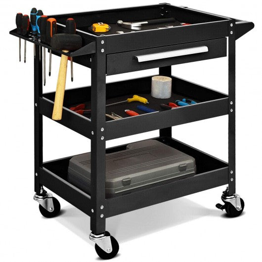 Rolling Tool Cart Mechanic Cabinet Storage ToolBox Organizer with Drawer