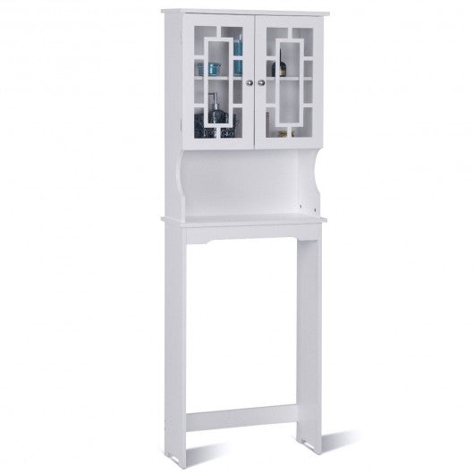Bathroom Spacesaver Over the Toilet Door Storage Cabinet