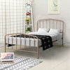 Twin Size Metal Bed Frame with Headboard & Footboard