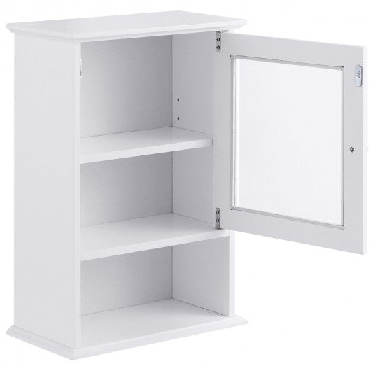 Bathroom Wall Mounted Adjustable Hanging Storage Medicine Cabinet