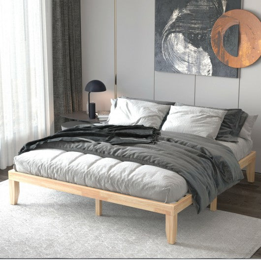 14 Inch King Size Wood Platform Bed Frame