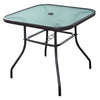 Outdoor Patio Square Glass Dining Table