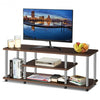 3-Tier 110lbs Stainless Steel Listed Universal TV Stand