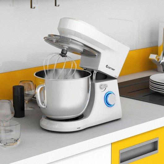 7.5 Qt Tilt-Head Stand Mixer with Dough Hook-White