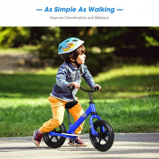 12€� Kids No Pedal Balance Bike with Adjustable Seat